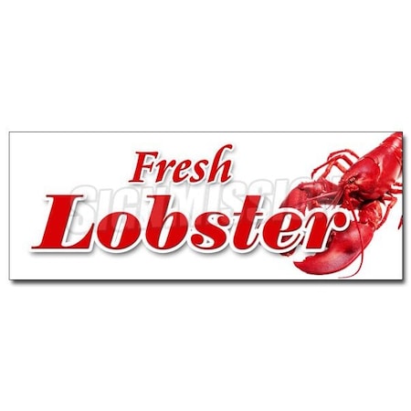 Signmission FRESH LOBSTER DECAL sticker lobsters maine florida retail storefront, D-36 Fresh Lobster D-36 Fresh Lobster